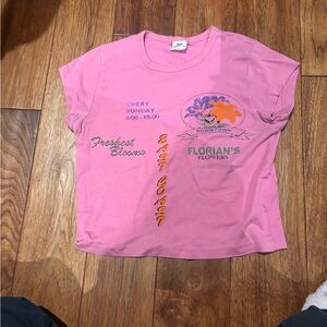 Urban Outfitters Pink Baby Tee